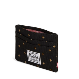 Portemonnee Herschel Supply Co. Charlie Black Gridlock Gold