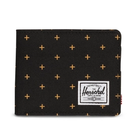 Portemonnee Herschel Supply Co. Roy Black Gridlock Gold