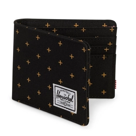 Portemonnee Herschel Supply Co. Roy Black Gridlock Gold