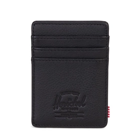Portemonnee Herschel Supply Co. Raven Leather Black Pebbled