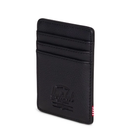 Portemonnee Herschel Supply Co. Raven Leather Black Pebbled