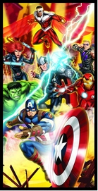 Strandlaken Marvel Avengers Shield
