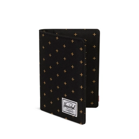 Paspoort Etui Herschel Supply Co. Raynor Black Gridlock Gold