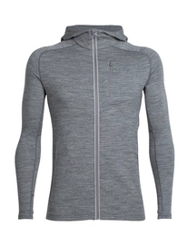 Sweatjacke Icebreaker Quantum LS Zip Hood Gritstone Heather Herren