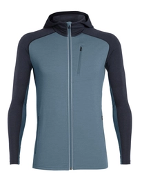Sweatjacke Icebreaker Quantum LS Zip Hood Thunder Midnight Navy Herren
