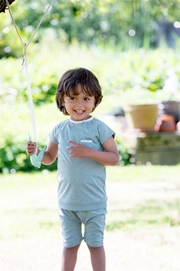 Pyjama Koeka Moonlight White Grey Korte Mouw