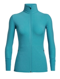 Vest Icebreaker Women Descender LS Zip Arctic Teal