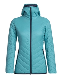 Jacke Icebreaker Hyperia Hooded Arctic Teal Damen