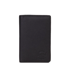 Portemonnee Herschel Supply Co. Search Leather Black Pebbled