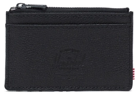 Portemonnee Herschel Supply Co. Oscar Leather Black Pebbled Leather