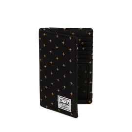 Portemonnee Herschel Supply Co. Search Black Gridlock Gold