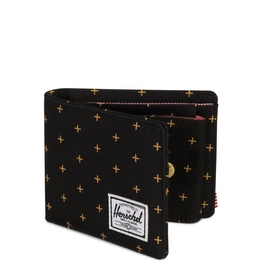 Portemonnee Herschel Supply Co. Roy Coin Black Gridlock Gold