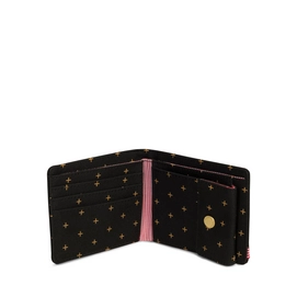 Portemonnee Herschel Supply Co. Roy Coin Black Gridlock Gold