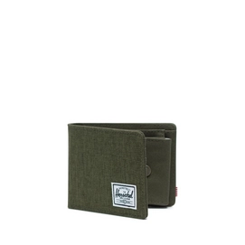Portemonnee Herschel Supply Co. Roy Coin Olive Night Crosshatch/Olive Night