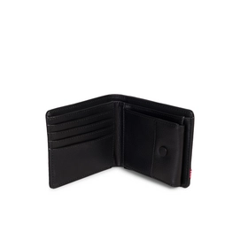 Portemonnee Herschel Supply Co. Roy Coin XL Leather Black Pebbled