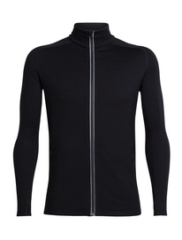 Fleecejacke Icebreaker Quantum LS Zip Black Herren