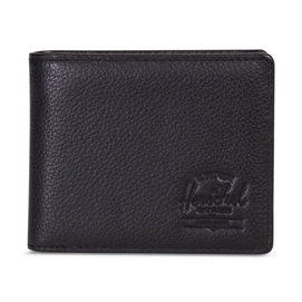 Portefeuille Herschel Supply Co. Hank Coin Leather Black Pebbled