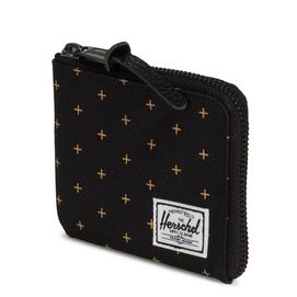 Portemonnee Herschel Supply Co. Johnny Black Gridlock Gold