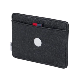 Portemonnee Herschel Supply Co. Tile Charlie Leather Black Pebbled
