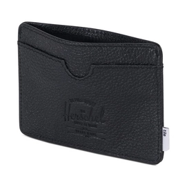 Portemonnee Herschel Supply Co. Tile Charlie Leather Black Pebbled