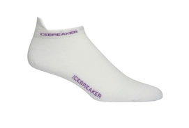 Chaussettes de Course Icebreaker Women Run+ Ultralight Micro White