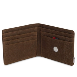 Portemonnee Herschel Supply Co. Tile Roy Leather Brown Pebbled