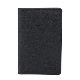 Portemonnee Herschel Supply Co. Tile Search Leather Black Pebbled