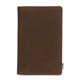 Portemonnee Herschel Supply Co. Tile Search Leather Brown Pebbled