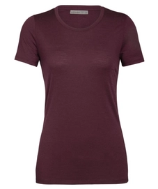 T-Shirt Icebreaker Women Tech Lite SS Low Crewe Redwood