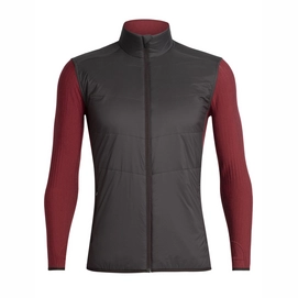 Sweatshirt Icebreaker Men Descender Hybrid Charred Cabernet
