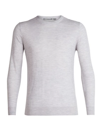 Trui Icebreaker Men Shearer Crewe Sweater Steel Heather
