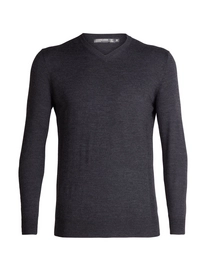 Pull Icebreaker Men Shearer V Sweater Char Heather