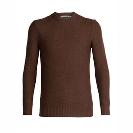 Jumper Icebreaker Men Waypoint Crewe Sweater Bronze Heather
