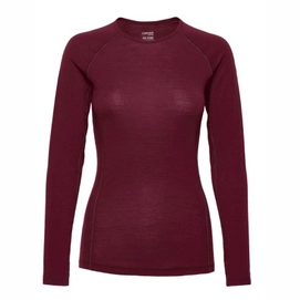 Longsleeve Icebreaker 150 Zone LS Crewe Redwood Damen