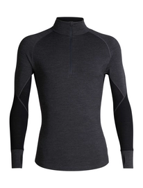 Funktionsunterhemd Icebreaker 260 Zone LS Half Zip Jet Heather Black Herren
