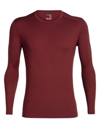 Langarmshirt Icebreaker 260 Tech LS Crewe Cabernet Herren