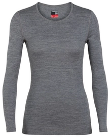 Longsleeve Icebreaker Women 260 Tech LS Crewe Gritstone Heather