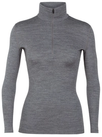 Longsleeve Icebreaker 260 Tech LS Half Zip Gritstone Heather Damen