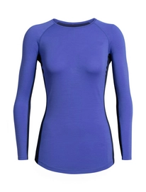 T-shirt à Manches Longues Icebreaker Women 200 Zone LS Crewe Mystic Midnight Navy