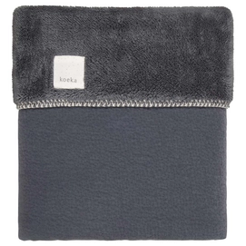 Babydeken Koeka Runa Teddy Dark Grey