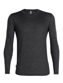 Longsleeve Icebreaker Men Sphere LS Crewe Black Heather