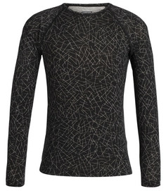 Longsleeve Icebreaker Kids 200 Oasis LS Crewe Sky Paths Black