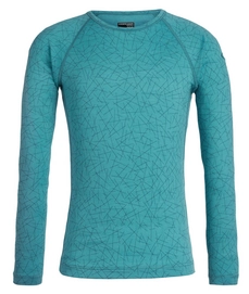 Longsleeve Icebreaker Kids 200 Oasis LS Crewe Sky Paths Arctic Teal