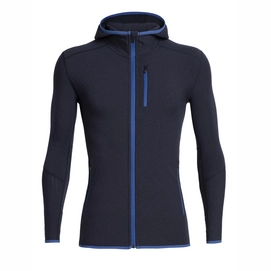 Gilet Icebreaker Men Descender LS Zip Hood Midnight Navy