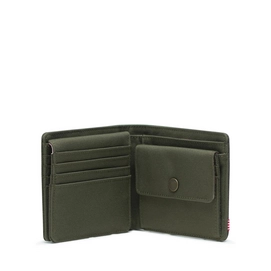 Portemonnee Herschel Supply Co. Hans Coin XL Olive Night Crosshatch/Olive Night