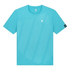 Tennisshirt K Swiss Men Hypercourt Shield Crew Scuba Blue