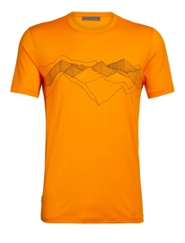 T-Shirt Icebreaker Mens Tech Lite SS Crewe Peak Patterns Sun