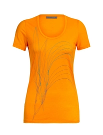 T-Shirt Icebreaker Tech Lite SS Scoop Leaf Sun Damen