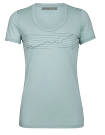 T-Shirt Icebreaker Women Tech Lite SS Scoop Global Heat Index Hydro