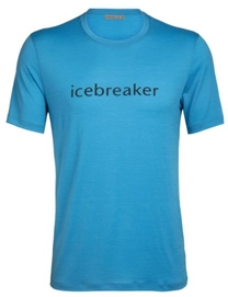 T-Shirt Icebreaker Tech Lite SS Crewe Icebreaker Wordmark Polar Herren